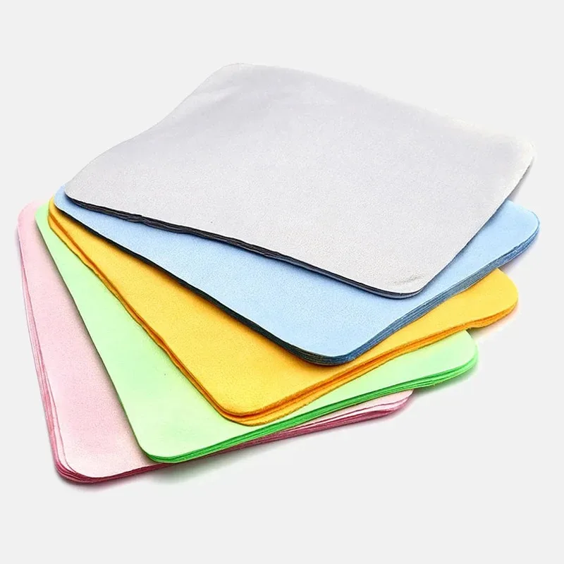 5 Pieces of High-quality Microfiber Glasses Cleaning Cloth Lens Suede Glasses Cleaner Mobile Phone Screen Glasses Cleaning Wipes