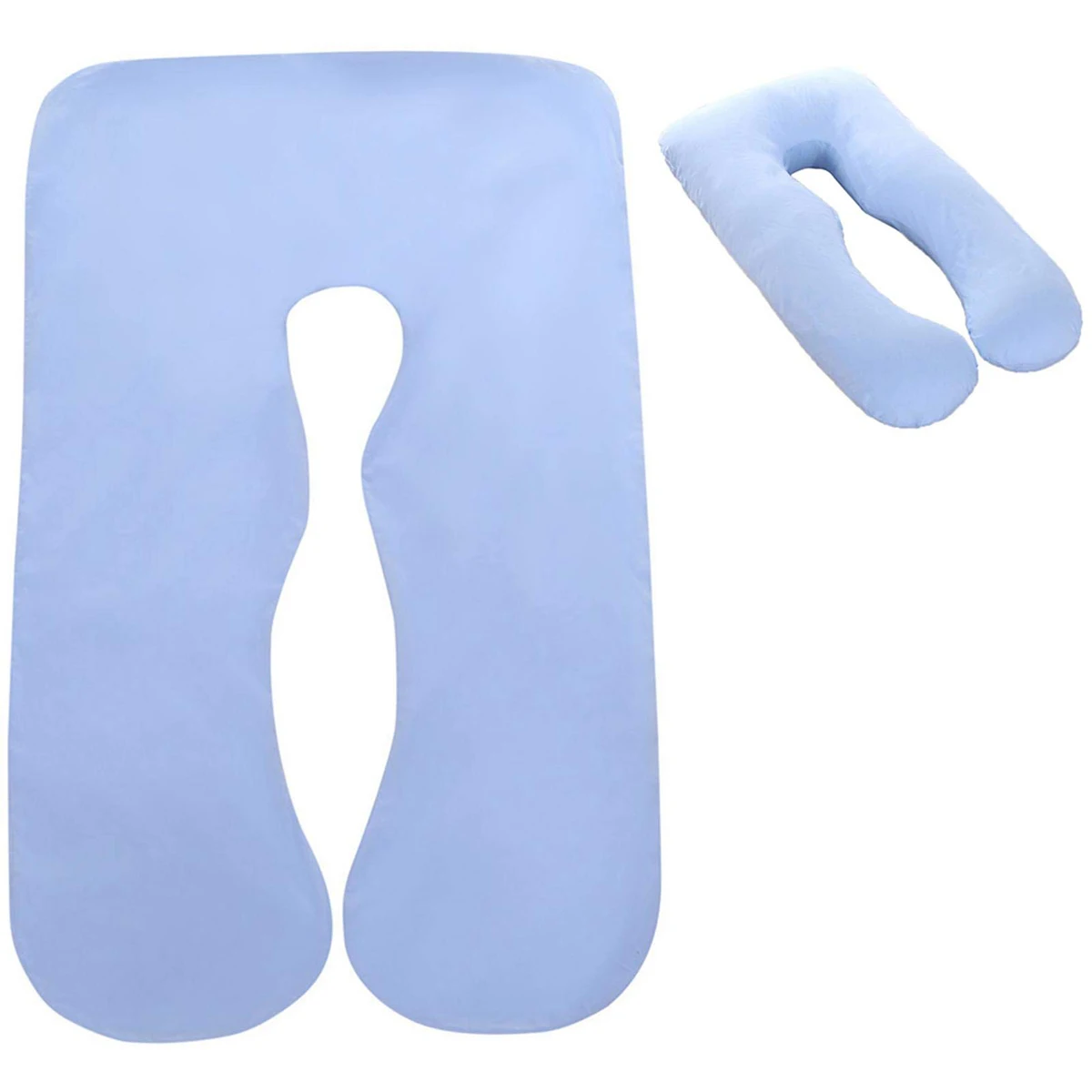 U-shaped Maternity Pillow With Crystal Fleece That Can Be Washed And Removed Side Sleeping Waist Cushion