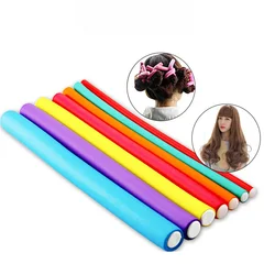 10PCS Heatless Curling Rod No Heat Hair Curlers Hair Rollers Sleeping Soft Curl Bar Wave Formers Fashion DIY Hair Styling Tools