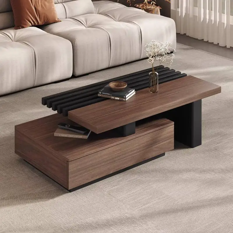 

Expansion Drawer Coffee Tables European Design Center Console Tea Table Living Room Nordic Muebles Para Hogar Furniture Home