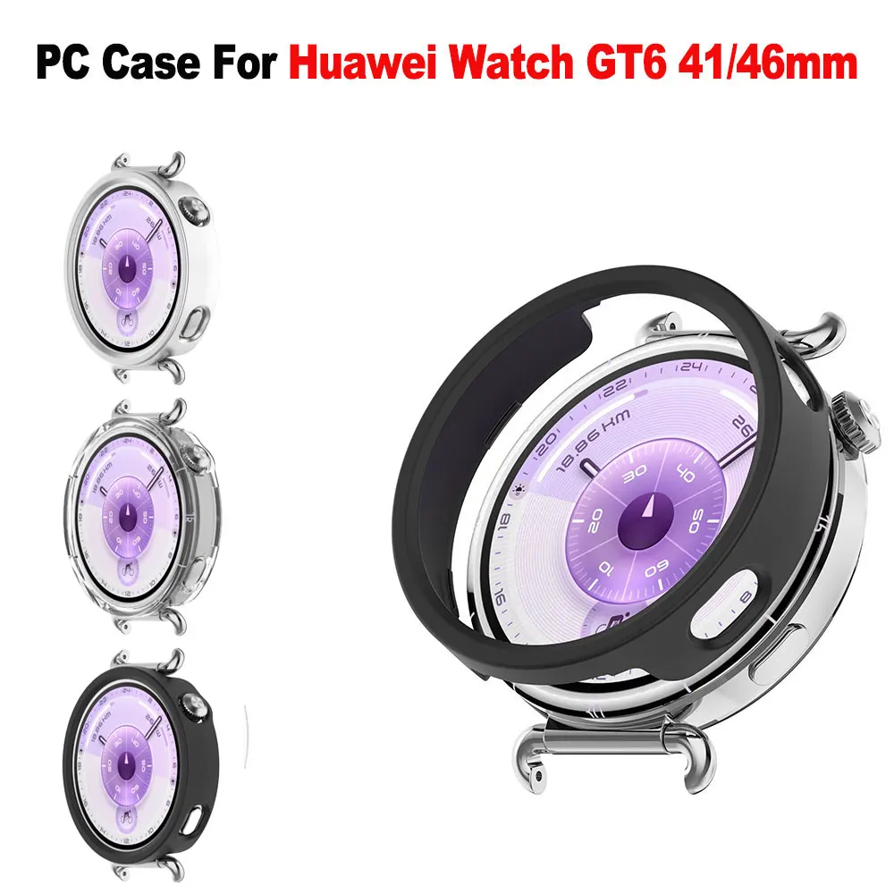 PC Hollow Case Protective Shell Protective Frame Bumper Protector Cover For Huawei Watch GT6 41mm 46mm Samrt Watch Accessories