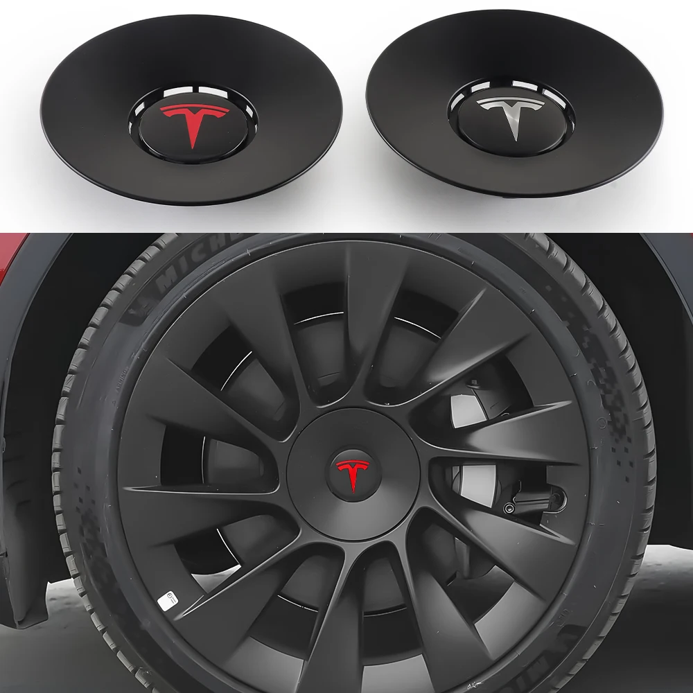 

4Pcs Car Original Wheel Center Caps Hub Covers Repalcement For Tesla Model Y 20inch Auto Decoration Accessories #1188233-11-A