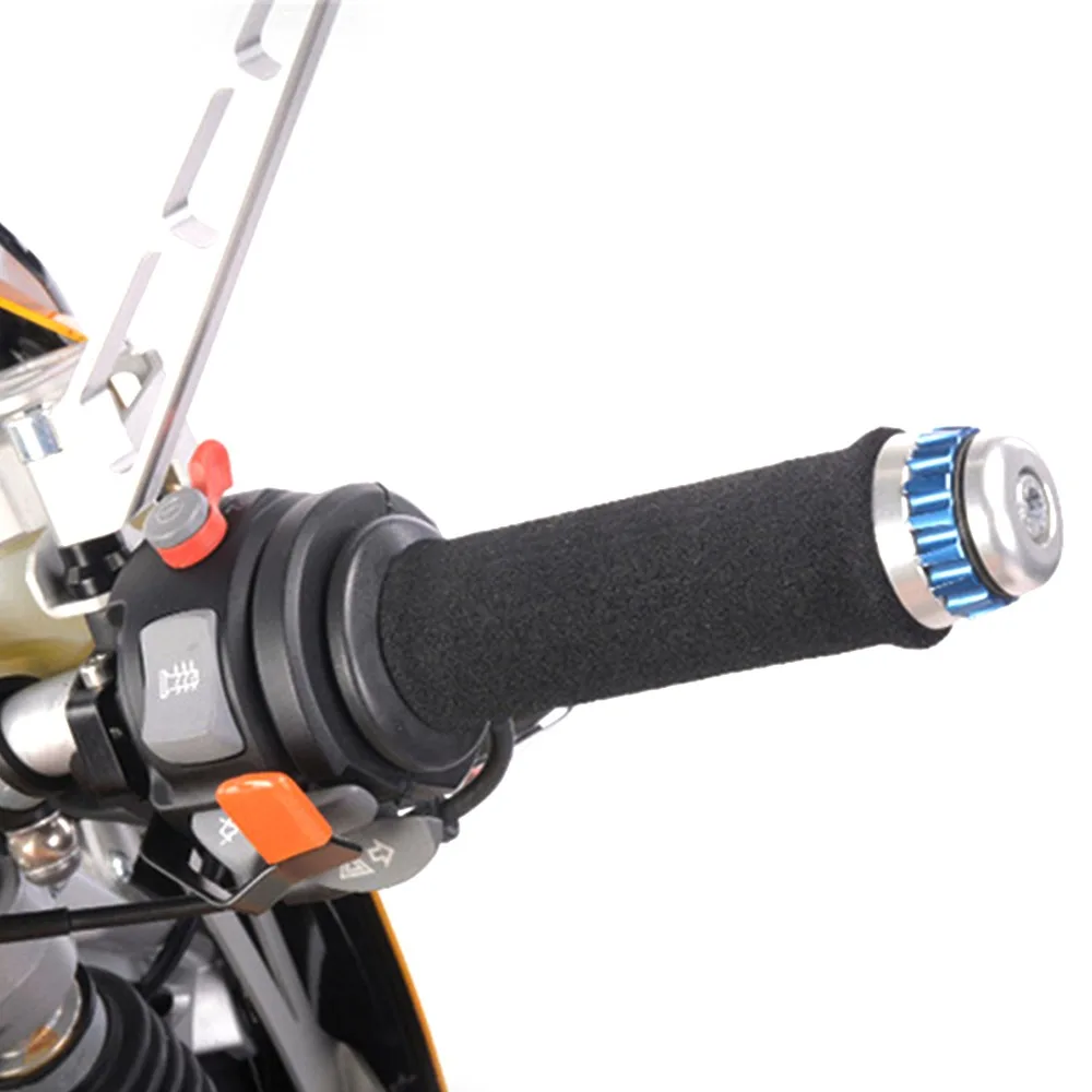 2pcs Anti-Vibration Motorcycle Handlebar Grips Anti-Slip Internal Diameter 31.7-36.8mm Handlebar Grip Covers