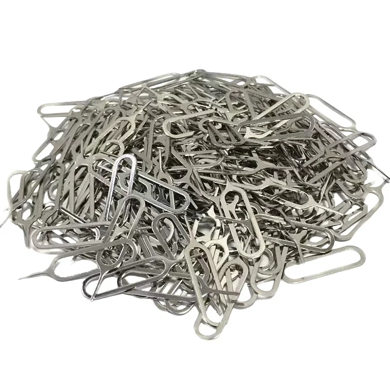 Wholesale Factory Price Mobile Phone Accessory Sim Card Tray Ejector Remove Pin Key Eject Needle Opener for iphone samsung