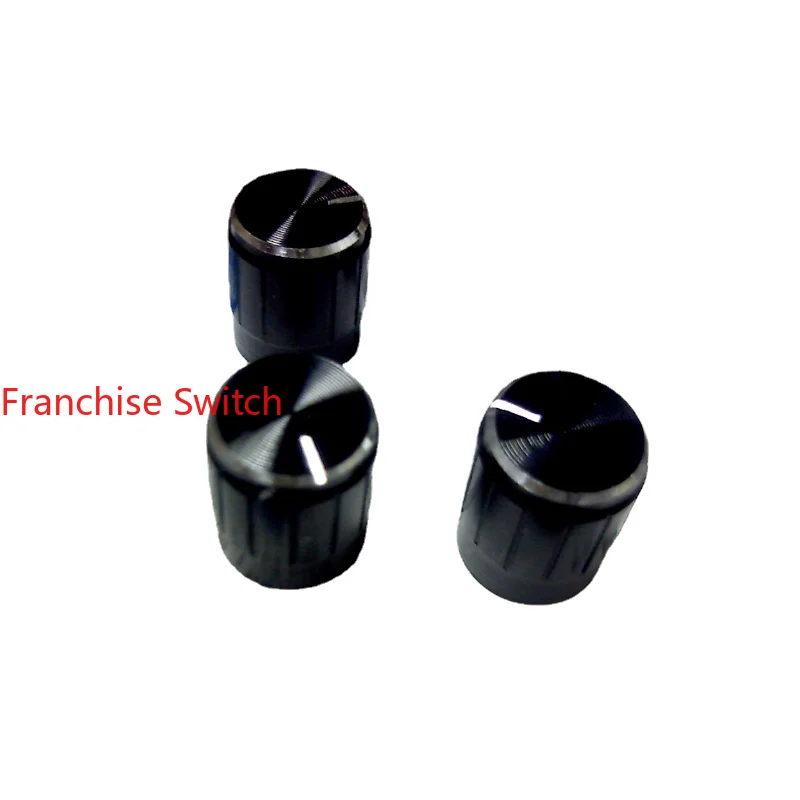 10PCS Aluminum Alloy Knob 15 * 17 Black Spindle  Can Be Equipped With  Potentiometer 148 171