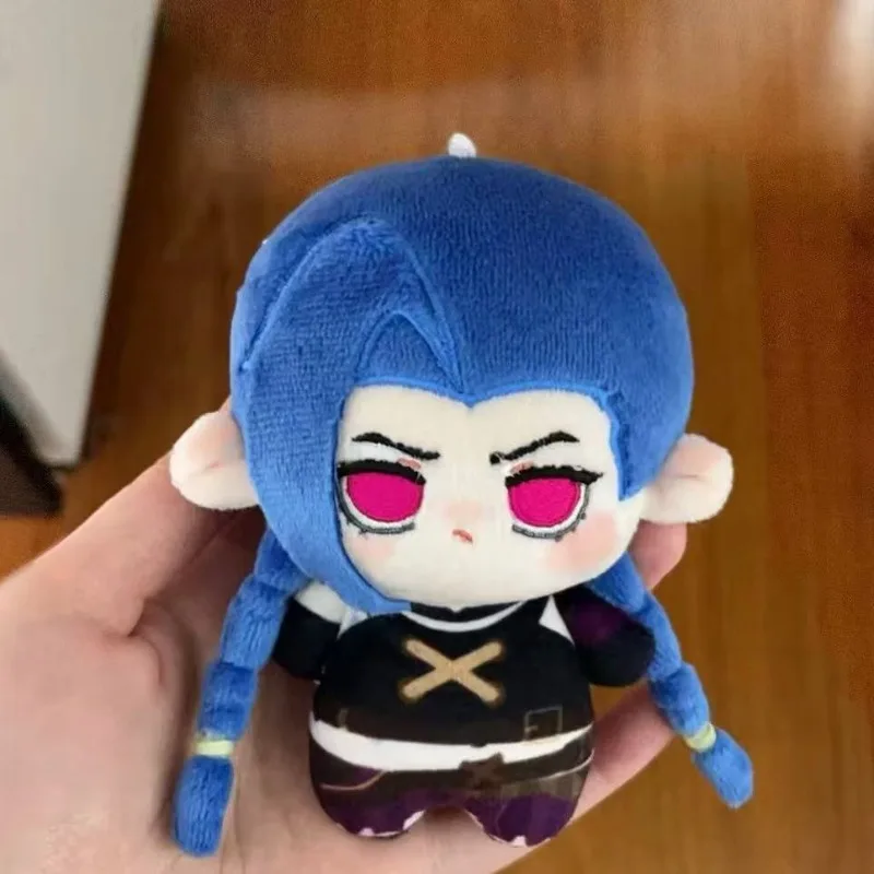 League of Legends Jinx Mini Plush Keychain Cute Chibi Blue Braids Doll Soft Stuffed Pendant Backpack Decor Gift for LOL Game Fan view 2