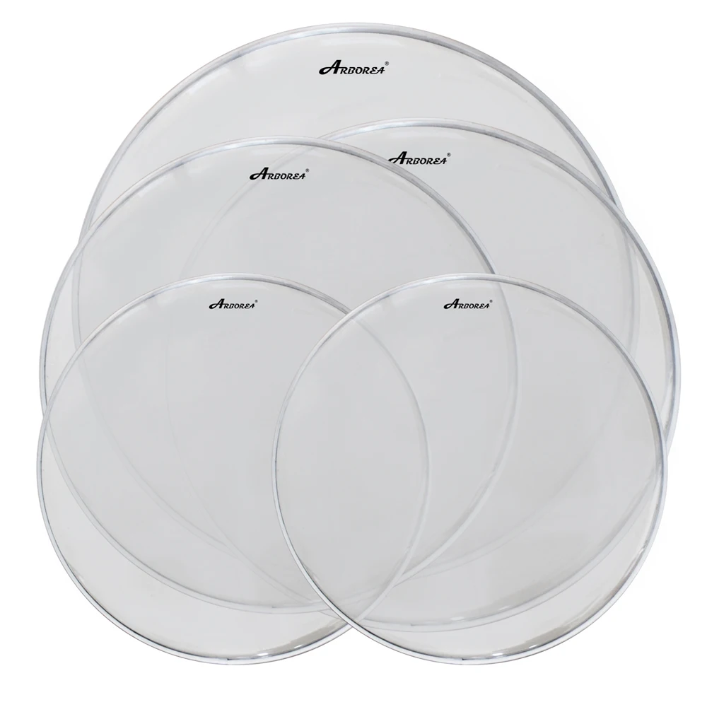 Arborea 20 inch Clear Drum Head for Protecting Snare Drum Skin