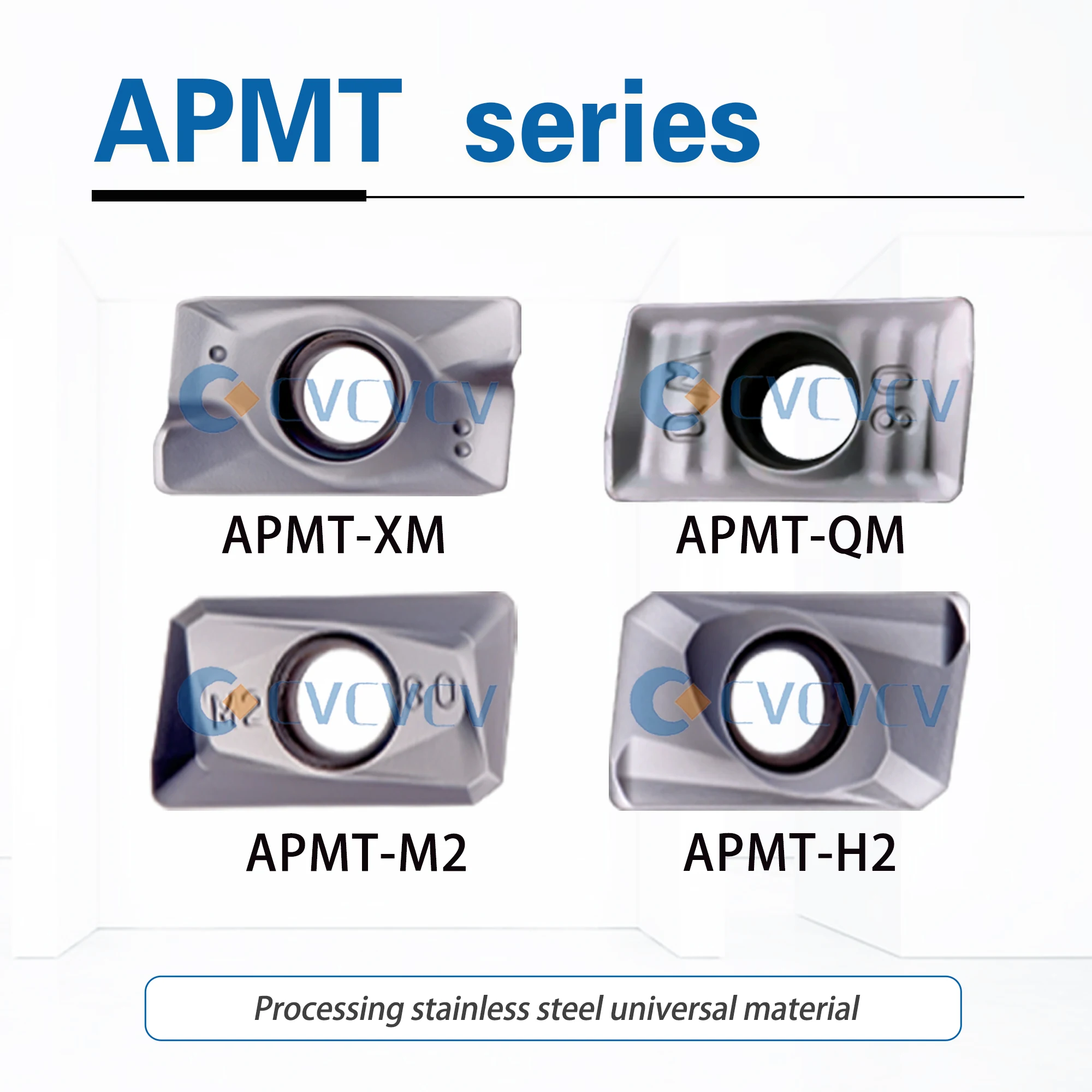 APMT113520PDER-GW APMT1604160430PDER-GW APMT1135PDER-H2/M2/XM LF6018 APMT Series Processing Stainless Steel Milling Blade Parts