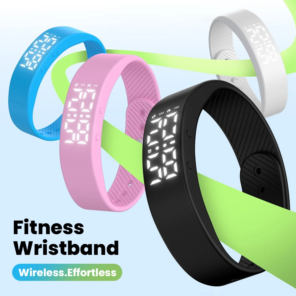 Smart Screenless Smartwatch  Simple Sports Multifunction Silent Vibration Step Counter Timer for Middle and High School Students