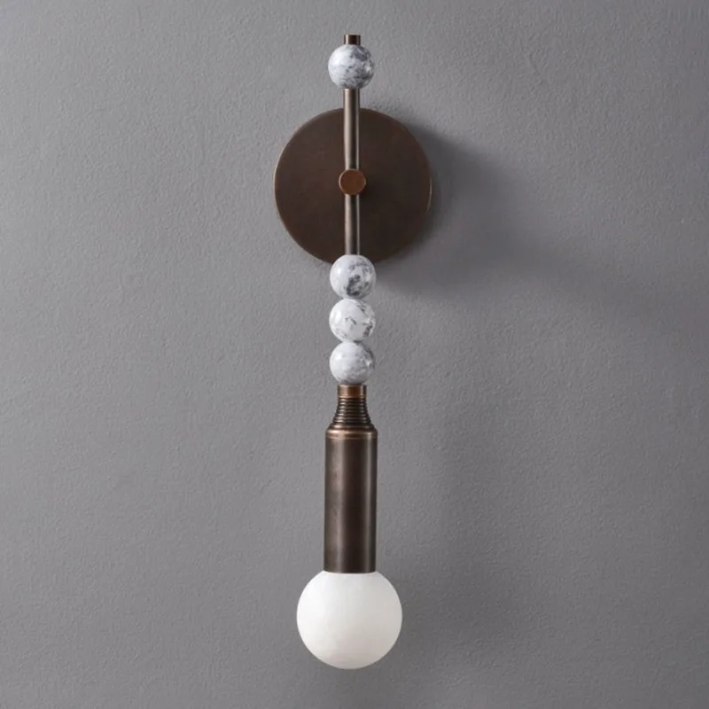 ANWGNUI الفاخرة الرجعية وحدة إضاءة LED جداريّة الشمعدان مصباح ديكور داخلي ضوء المنزل لغرفة الطعام الممر غرفة نوم فيلا غرفة المعيشة فندق #3