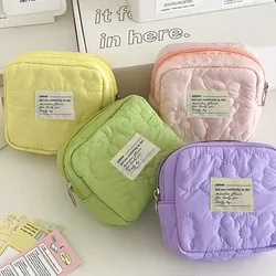 Bella borsa portaoggetti per assorbenti igienici borsa portaoggetti cosmetica portatile borsa con motivo floreale custodia da viaggio organizzazione di archiviazione