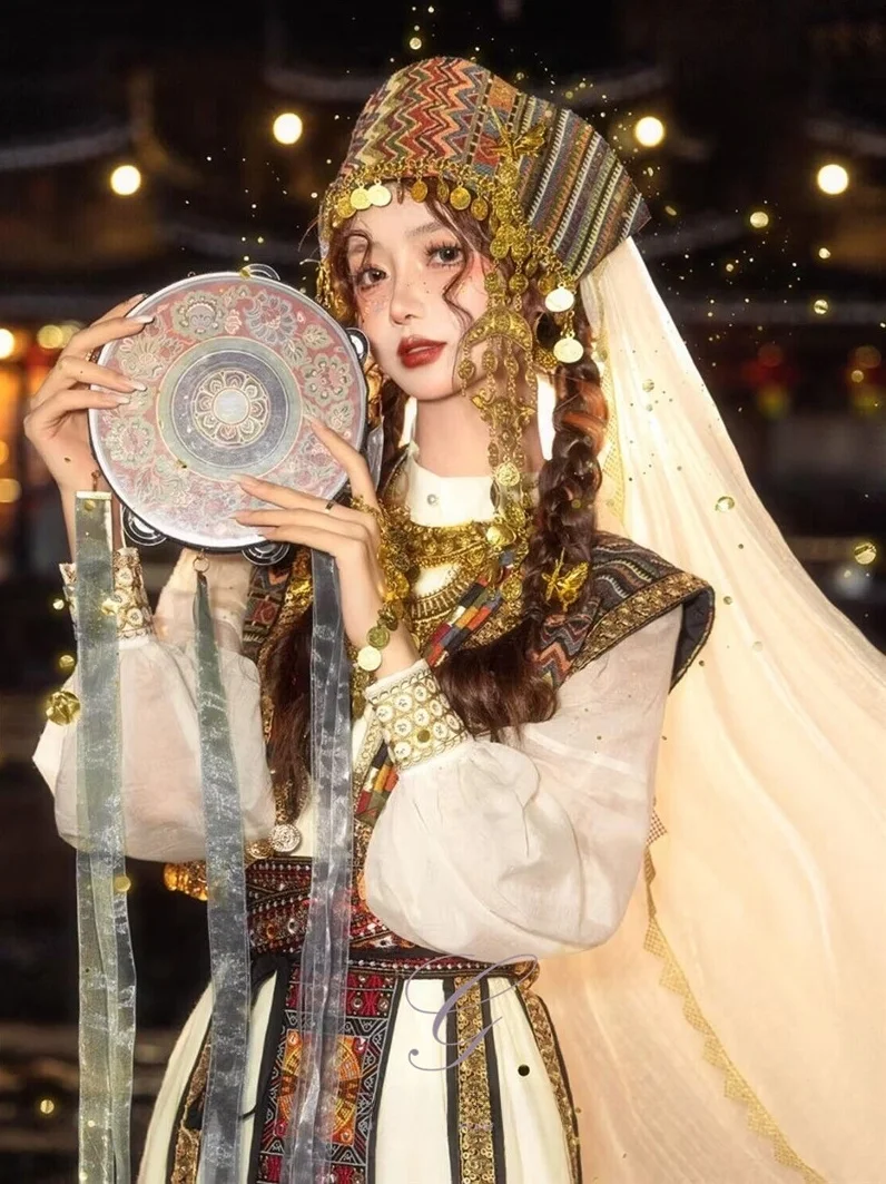 

New Princ Yanji Ethnic Sle Photoaphy Clothing Ultra Fairy T Foreign Lacapes Phoenix Ancient Ci Travel oots