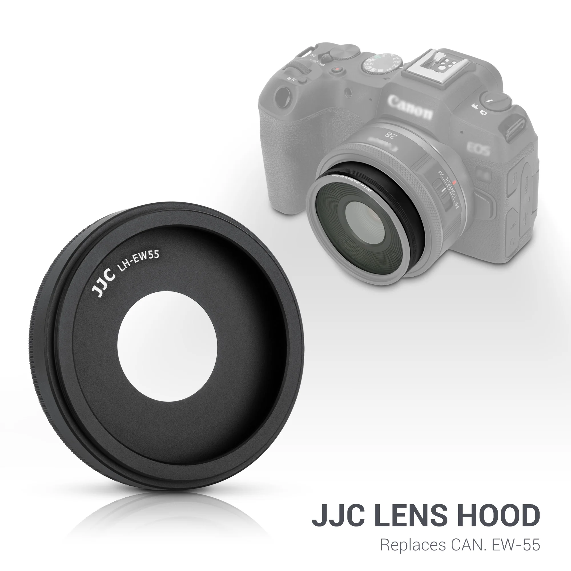 JJC Lens Hood Protector replace for Canon EW-55 For Canon RF 28mm f/2.8 STM Lens