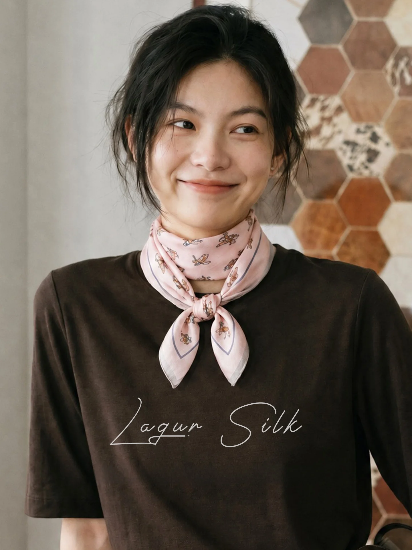 Silk  Scarf Hairband Thin Neck Protection Old Money Style Casual Summer Scarf Women's Lightweight Fashion Accessory