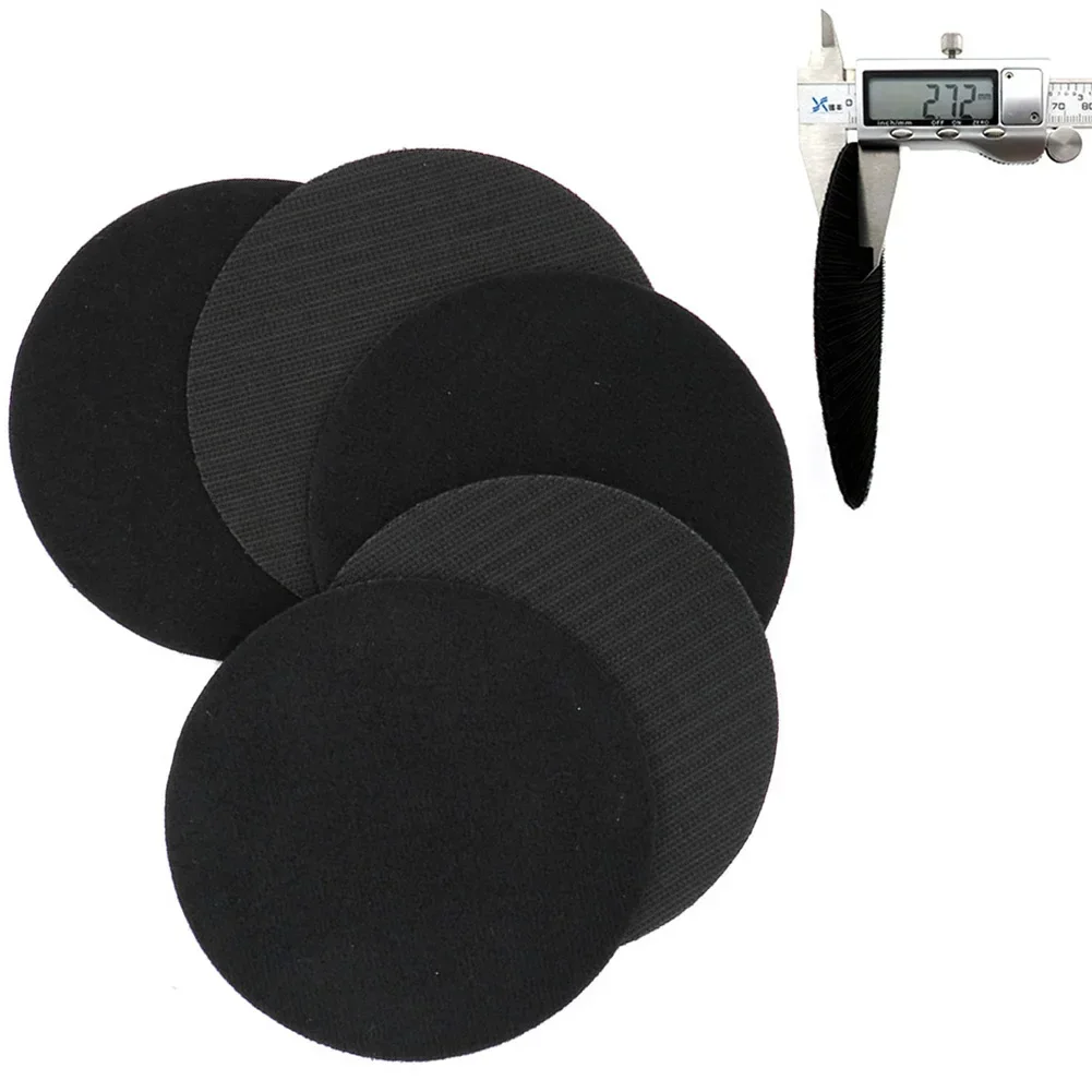 블랙 후크 및 루프 보호 백킹 패드 교체, 내구성 보호 샌딩기, 125mm 인터페이스 패드, 1 개, 5 인치