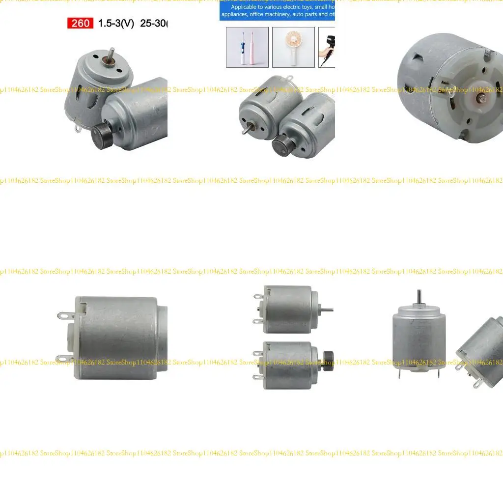 Q2Q4 260 محرك كهربائي متين للسيارات الدقيقة لمحرك كهربائي عن بُعد لعبة الغيار DIY