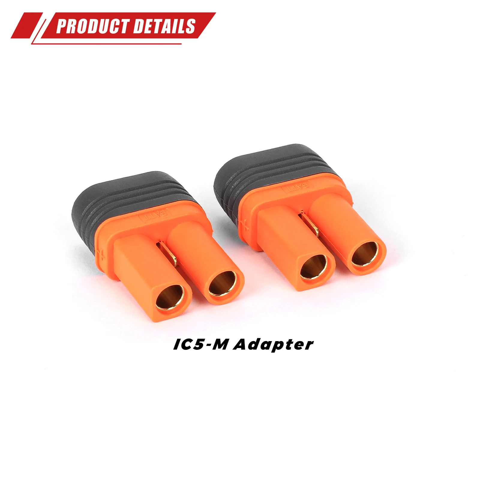 RCAWD 2pcs IC5 Female Connector for RC Car Battery Spektrum SPMXCA501 Wiring Harness