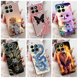 For Honor X8b Case LLY-LX1 LLY-LX2 LLY-LX3 Cover Cool Cat Dragon Lion Soft Silicon TPU Shockproof Phone Case For HonorX8b Bumper