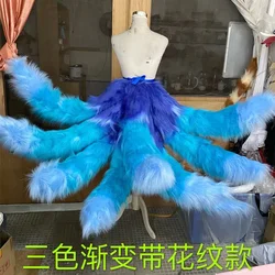 Hot Game LOL Spirit Blossom Ahri The Nine-Tailed Fox Cosplay Prop Wonderful Tails Props for Halloween Fancy Party Accessories