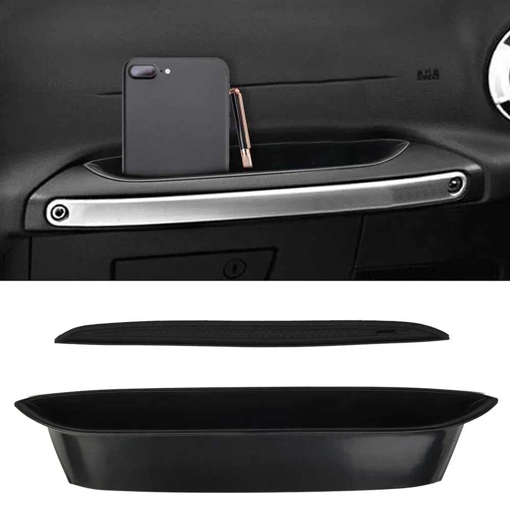 Car Organizer Handle Grab Storage Tray Box + Non-slip Mat For Jeep Wrangler JK Passenger 2011-2017 Car Interior accessories