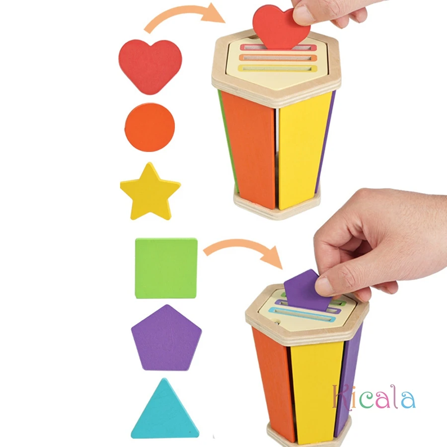 Baby Montessori Farbe Sortierung Passende Spielzeug Holz Form Sortierung Spielzeug Pädagogisches Mathematik Lernen Spielzeug für Kinder Kleinkind Geschenk