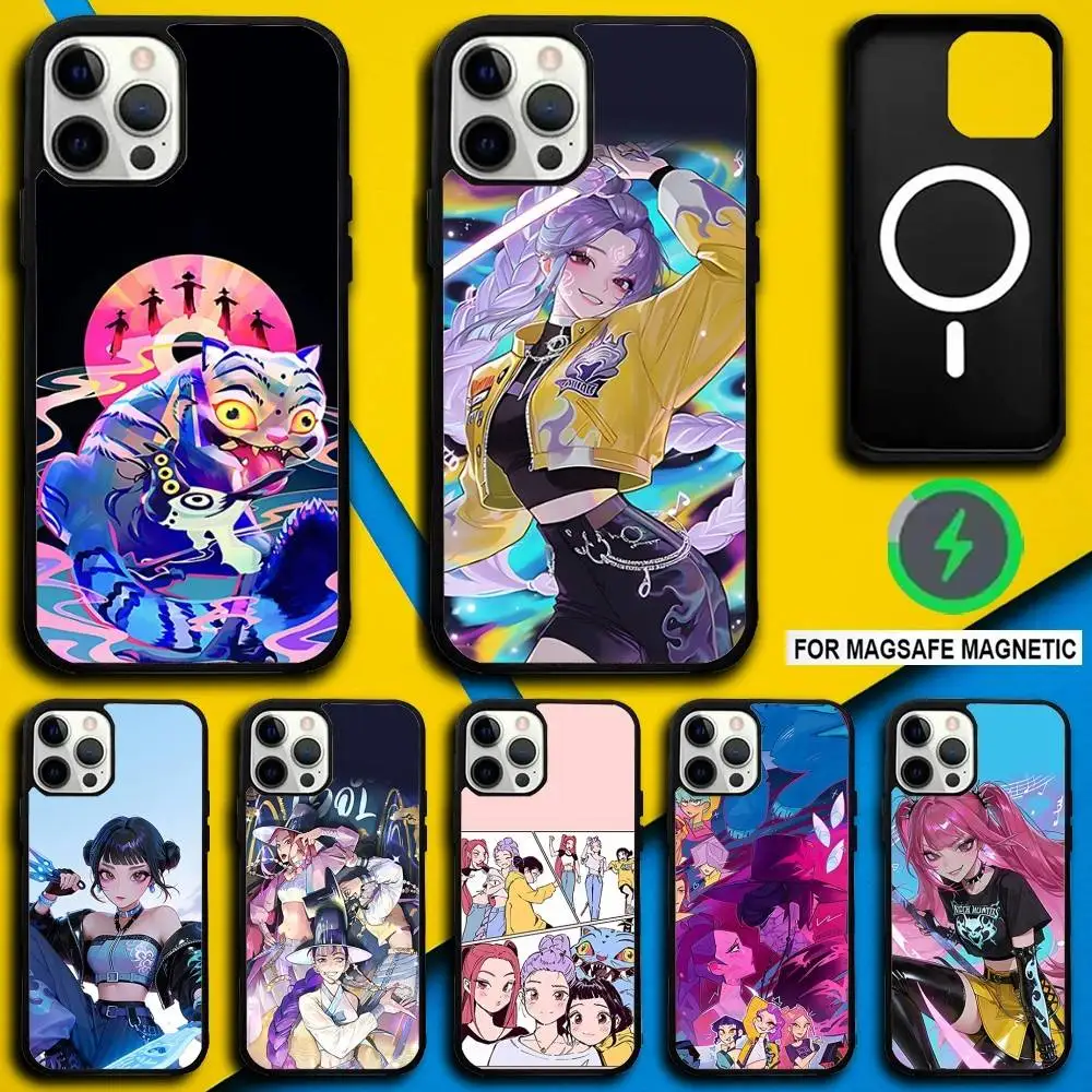 

K-KPop D-Demon H-HuntersS Phone Case For iPhone 17,16,15,14,13,12,11,Pro,Max,Plus,Mini,SE4,E Magnetic Magsafe Wireless Charging