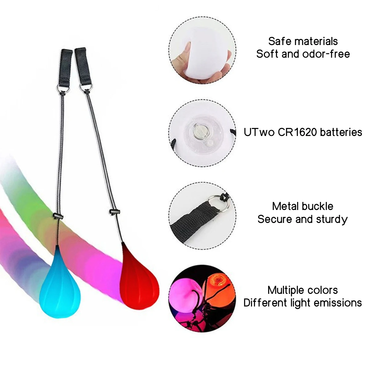 LED Colorful Swing Flash Ball Holiday Decoration Dance Fitness Exercise Halloween Christmas Children S Day Ball Light Toy