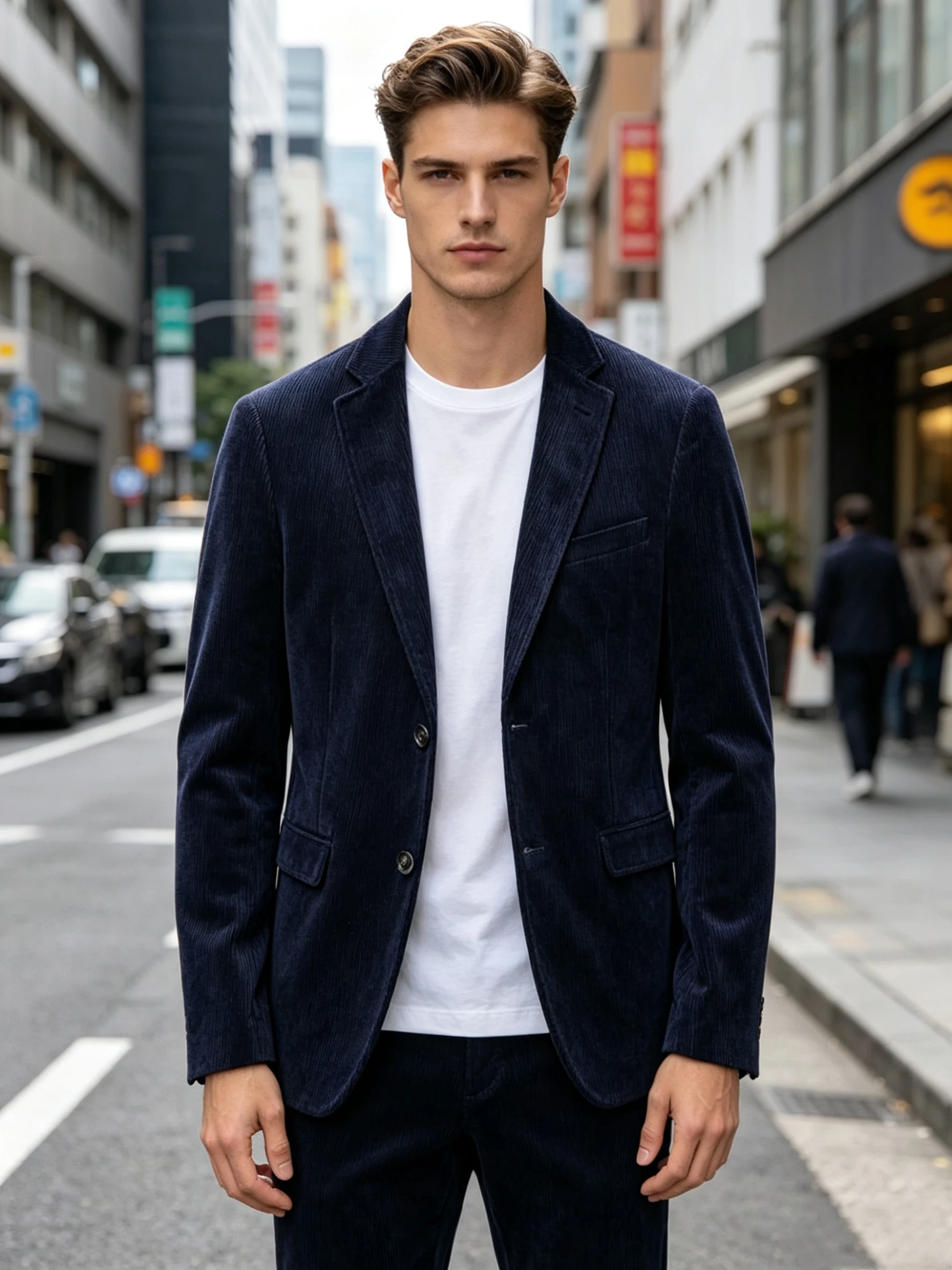 Corduroy Jacket Men - 6XL-XS 남성용 고품질 비즈니스 수트 자켓