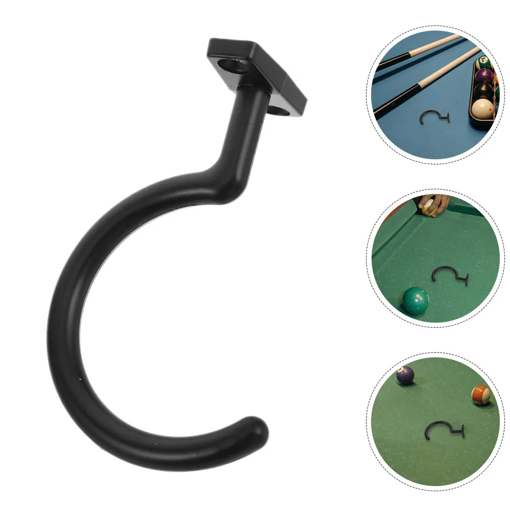 

2Pcs Premium Metal Pool Table Hook Billiard Cue Storage Hanger Triangle Rack Holder Side Mount Wear Resistant Home Club Use