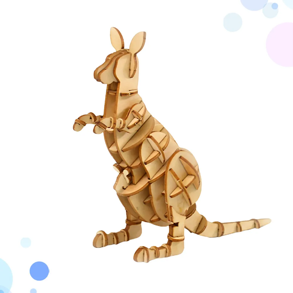 Educational 3D Kangaroo Wooden Learning Game Hand Eye Coordination Brain Development Fine Motor Skills Training Gift