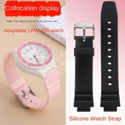 For Casio LRW250 Bracelet Sports Student Electronic Watch LRW-250 Simple Soft Silicone Strap LRW 250 Unisex Watch Band pink