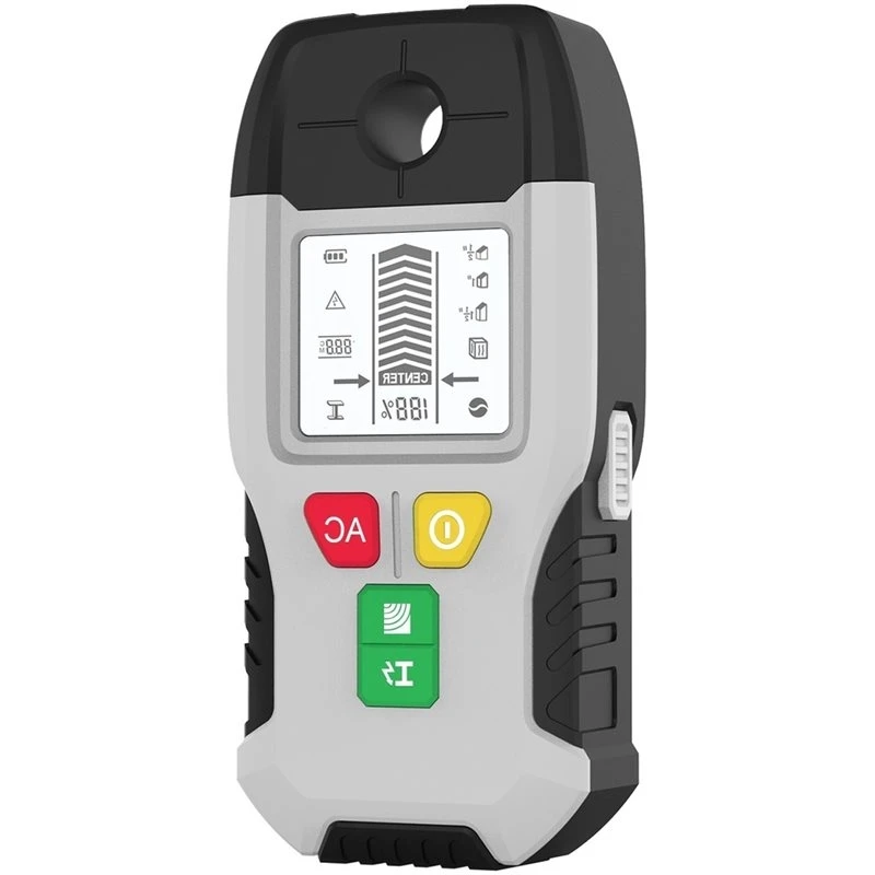 ABKL-Multifunctional 6In1 Wall Scanner Detector Stud Finder For AC Cable Wires Wood Metal Pipe Electronic Measuring Tool