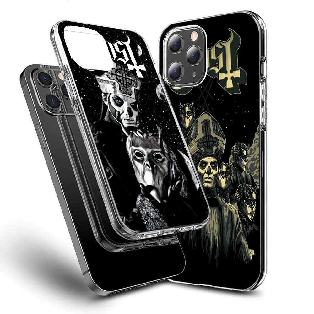 Ghost Papa Emeritus Phone Case For Apple Iphone 15+ 14 Plus Fundas 16 Pro Max Capa 12 13 Mini Coque 11 Pro Cover Shell TPU Cover