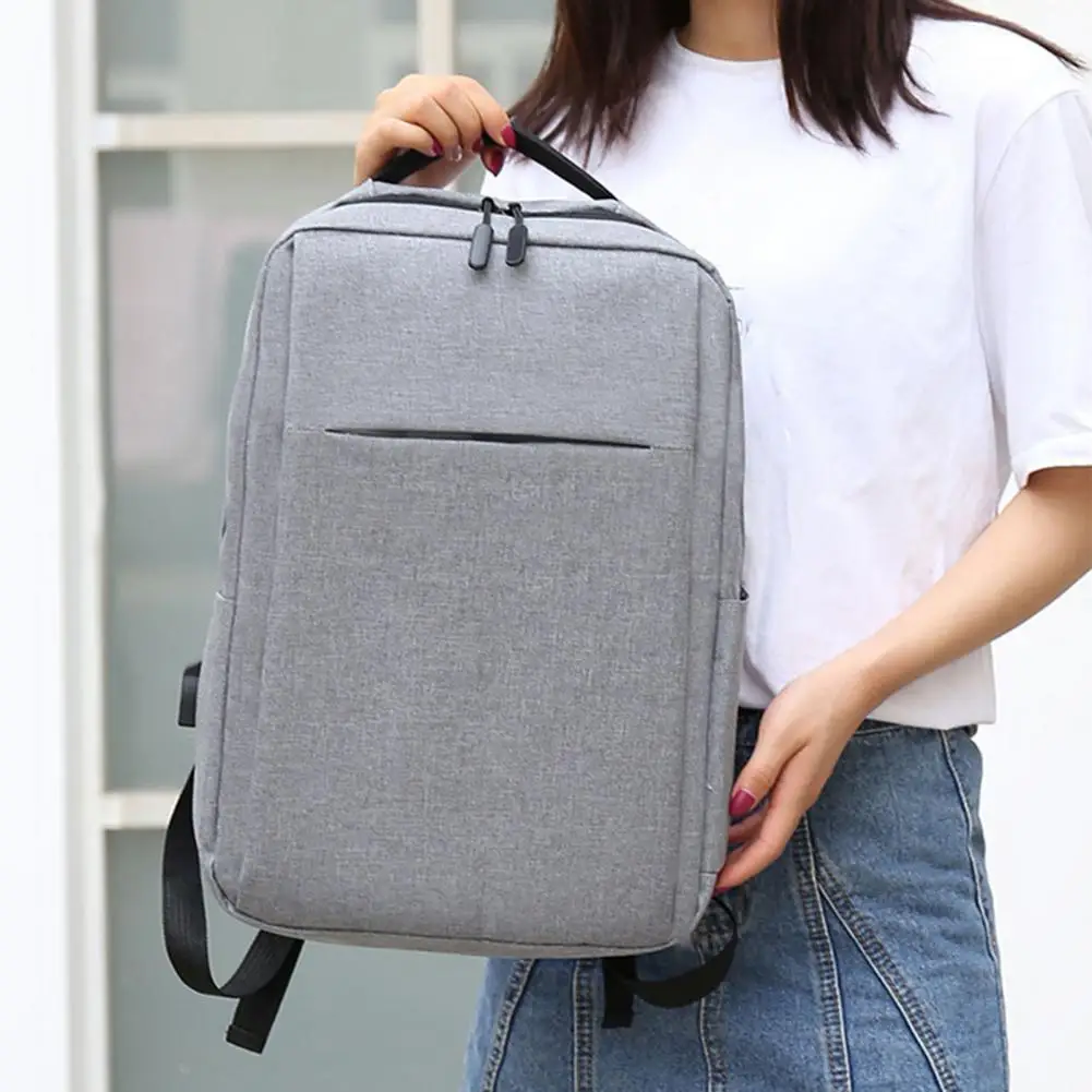 Laptop Backpack External USB Charging Wider Shoulder Multi Pockets Carrying Notebook Laptop USB Backpack School Bag for Business