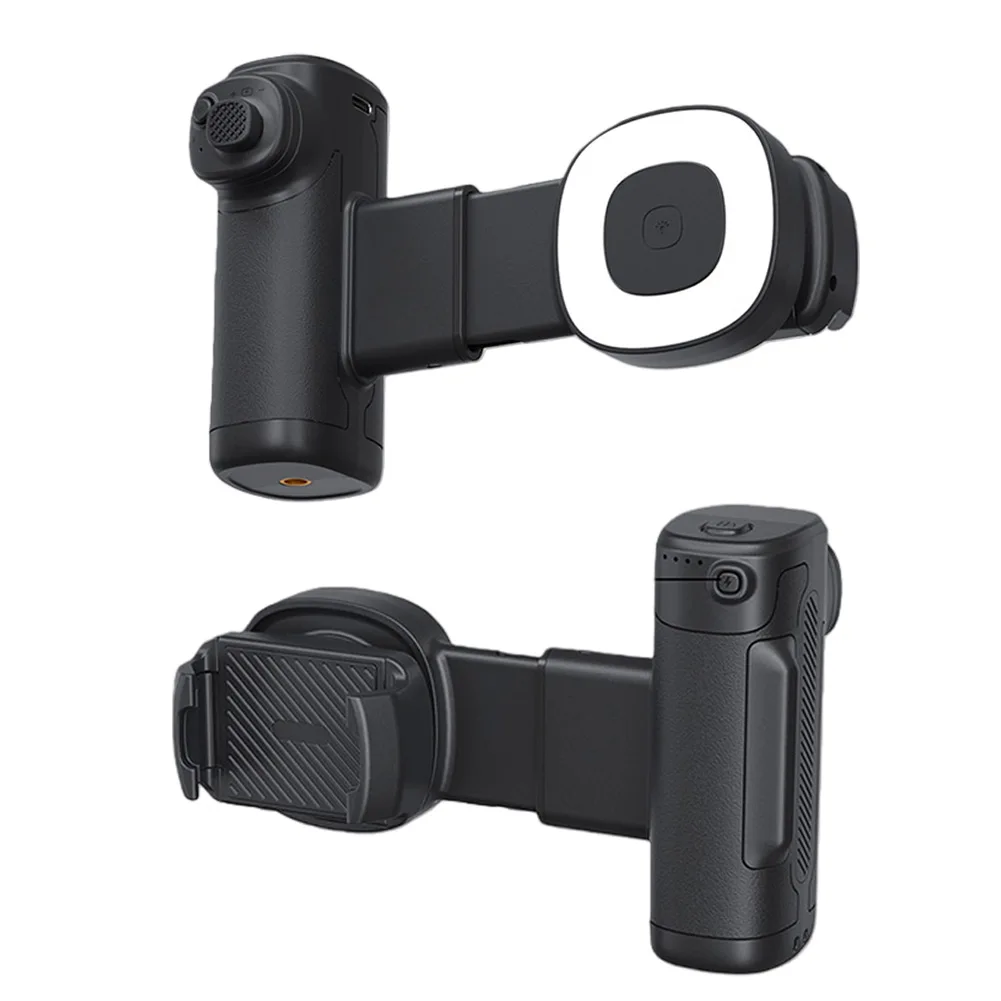 1 Set Portable Rechargeable Selfie Ring Light Remote Control One-Touch Horizontal/Vertical Single For-Axis Grip With Fill  Light