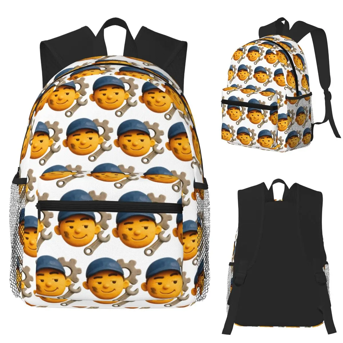 

Funny And Expressive Mechanic Student Backpack School Bag Hiking Travel Daypack for Men Women Fashion Bookbag Shoulder Bags
