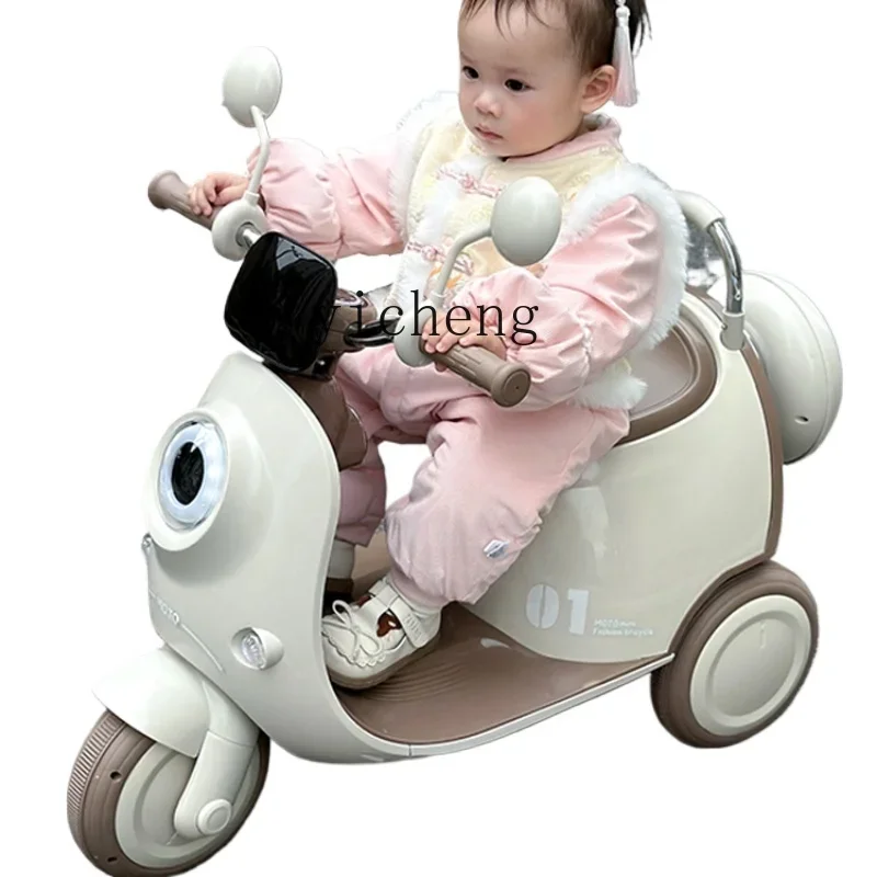 

Tqh Children Electric Motor Tricycle 1-6 Years Old Baby Child Men and Women One-Year-Old Birthday Gift Remote Control