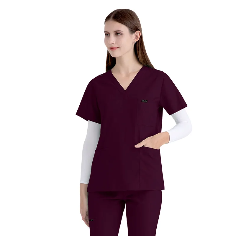 Trajes médicos multicolores para Hospital, uniforme para mujeres y hombres, conjunto de ropa de trabajo de belleza, accesorios de enfermera, traje de cirugía Dental