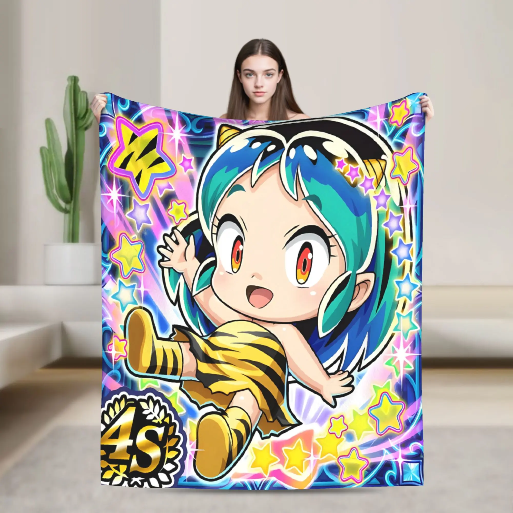 Urusei Yatsura Anime Blanket Quality Warm Soft  Bedding Throws Winter Girls Boys Bedroom Fashion Bedspread