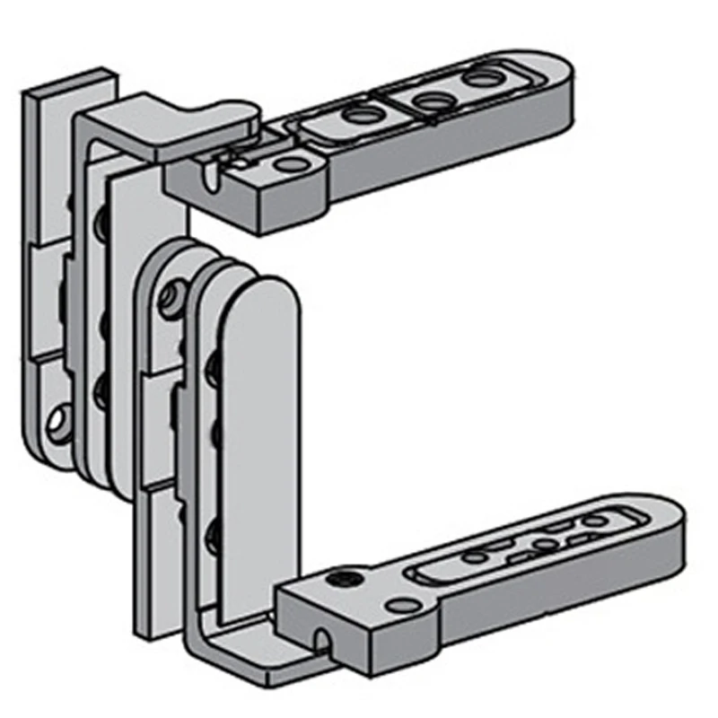 مفصلة مخفية غير مرئية من الفولاذ المقاوم للصدأ محور علوي سفلي ثلاثي الأبعاد قابل للتعديل باب عالي التحمل مفصل مخفي