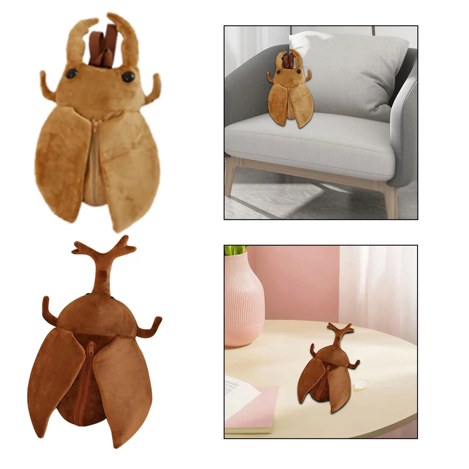 Zaino in peluche carino moda borsa in peluche morbida e divertente per bambini adulti