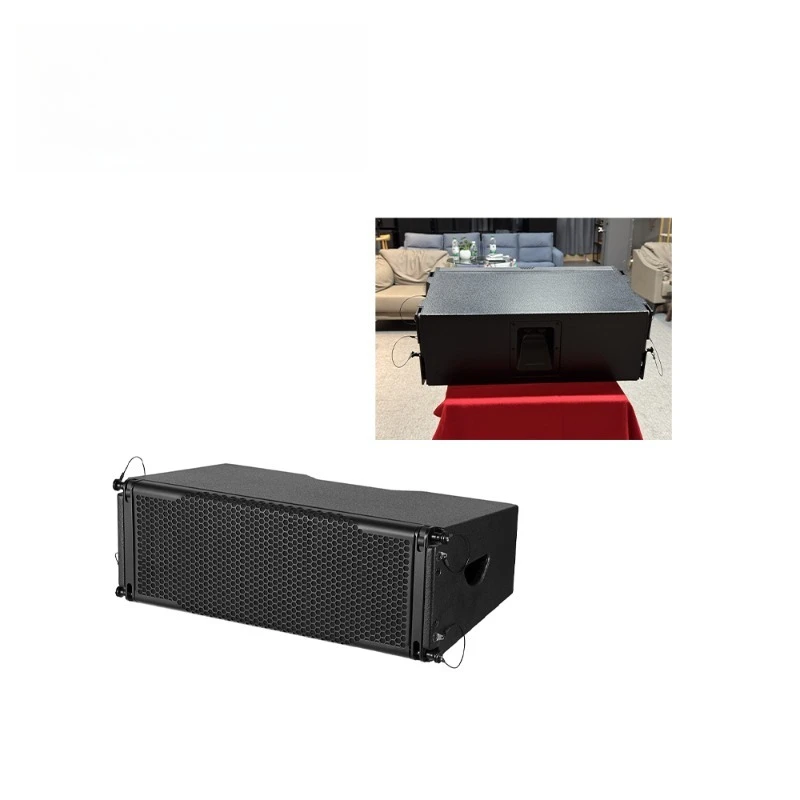 Line array wooden column speakers 6-inch 250W professional stage sound system with surround sound