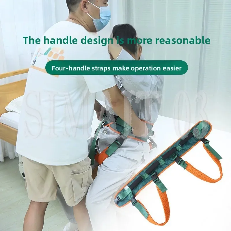 Transfer Belt for Elderly, Walking Aid Gait Belt, Patient Lift Aid for Moving & Assisting Standing, Nursing Care