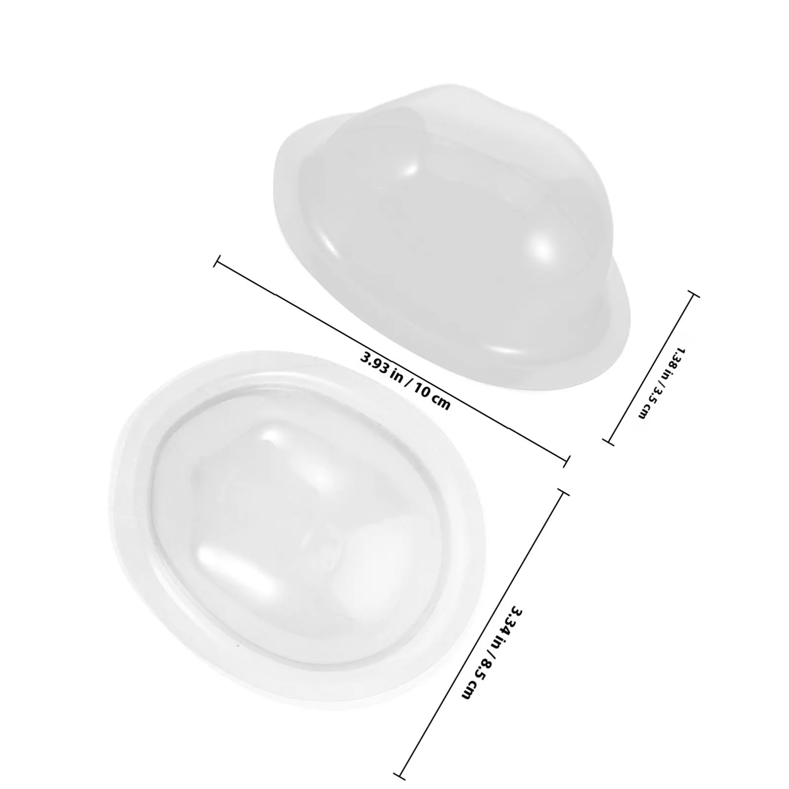 4Pcs Transparent Plastic Face Mask for Bjd Safeguards Delicate Features during Maintenance Display Storage Makeup