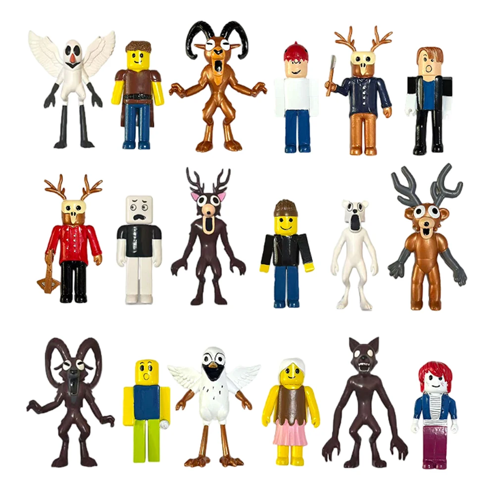 لعبة افتراضية عالم الغابات البقاء على قيد الحياة 99 ليلة أرقام موس البومة الرعب التماثيل صناديق أعمى