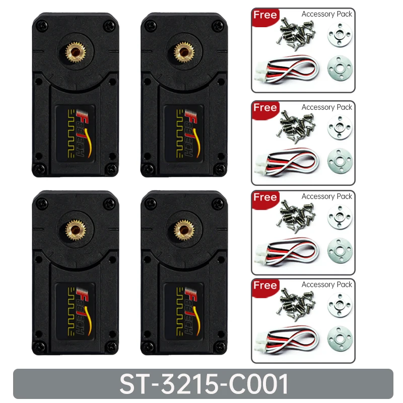 Feetech STS3215 Servo 7,4V 12V 20KG 30KG 360° ° Magnetische Kodierungs-Feedback-Seriellbus-TTL-Servo für SO-ARM100 Roboterarm DIY Progra