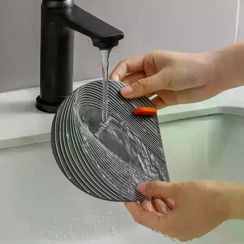 Floor Drain Cover Anti Odor Hair Catcher Anti Clogging Design For Bathroom Kitchen Shower Multiple Color Options Silicone
