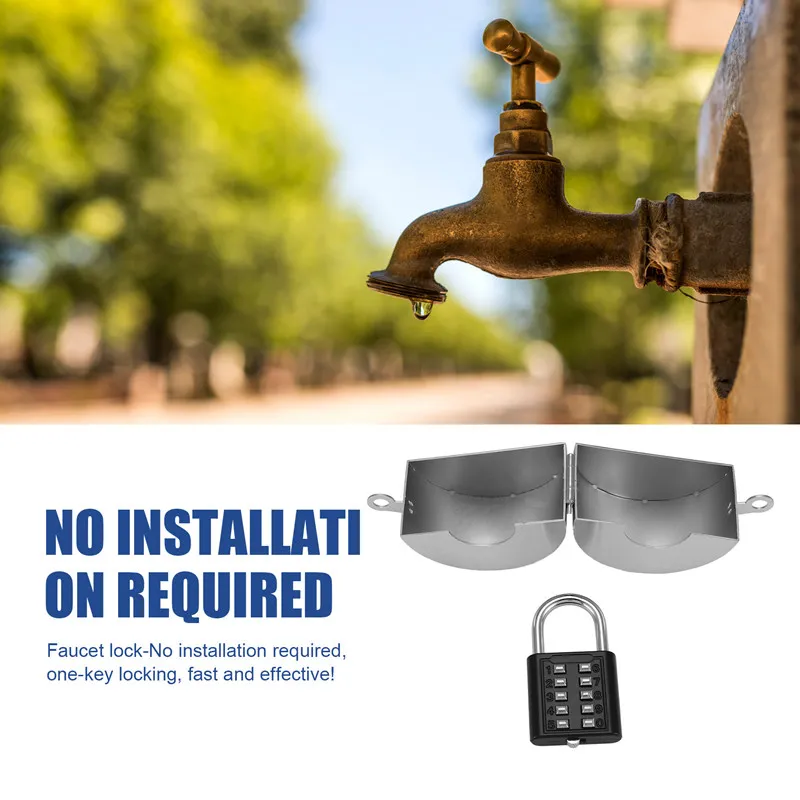 Gate Valve Lock (Password Lock), Anti-Theft Water-Faucet Lock-Water Lock, Outdoor Children's Faucet Lock