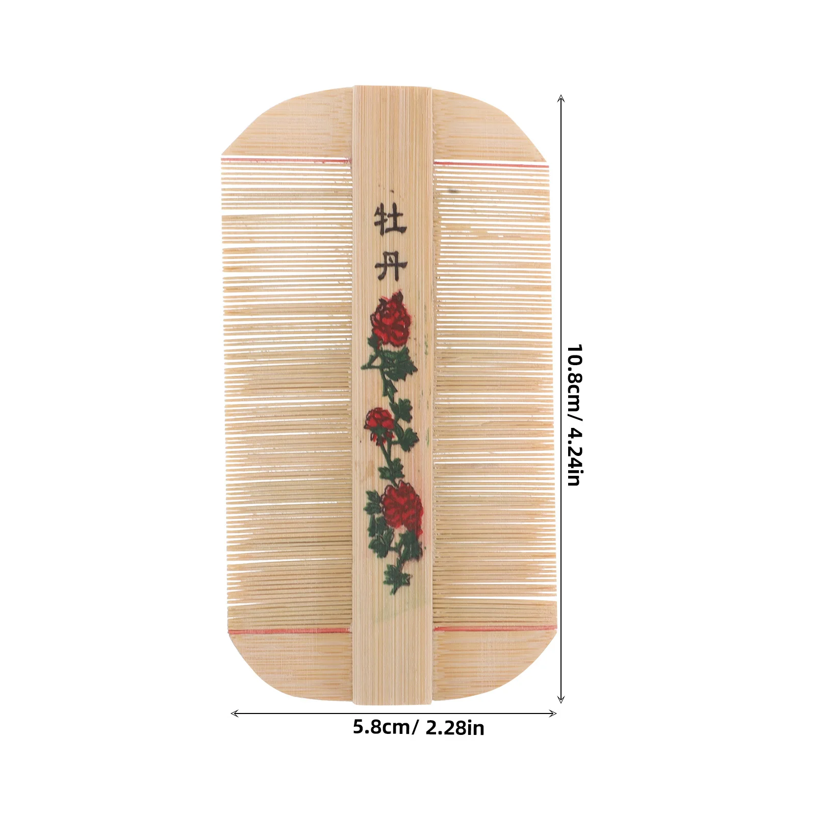 2 قطعة الخيزران غرامة الأسنان القشرة مشط الشعر الاستمالة فروة الرأس مدلك Nits مزيل للأطفال النساء الرجال المحمولة الخيزران