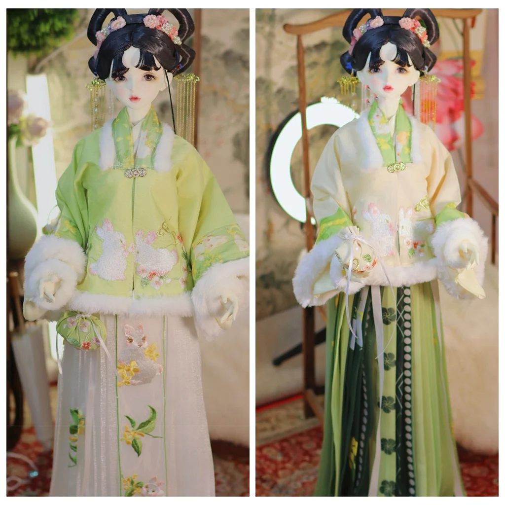 

1/4 1/3 Scale BJD Clothes Ancient Costume Chinese Hanfu Fairy Dress Outfit For BJD/SD MSD SD13 Big Girl Doll Accessories A1246